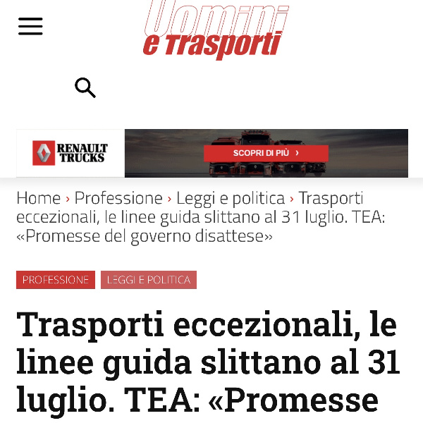 ??IL NOSTRO PUNTO DI VISTA SUI TRASPORTI ECCEZIONALI PT. 3??